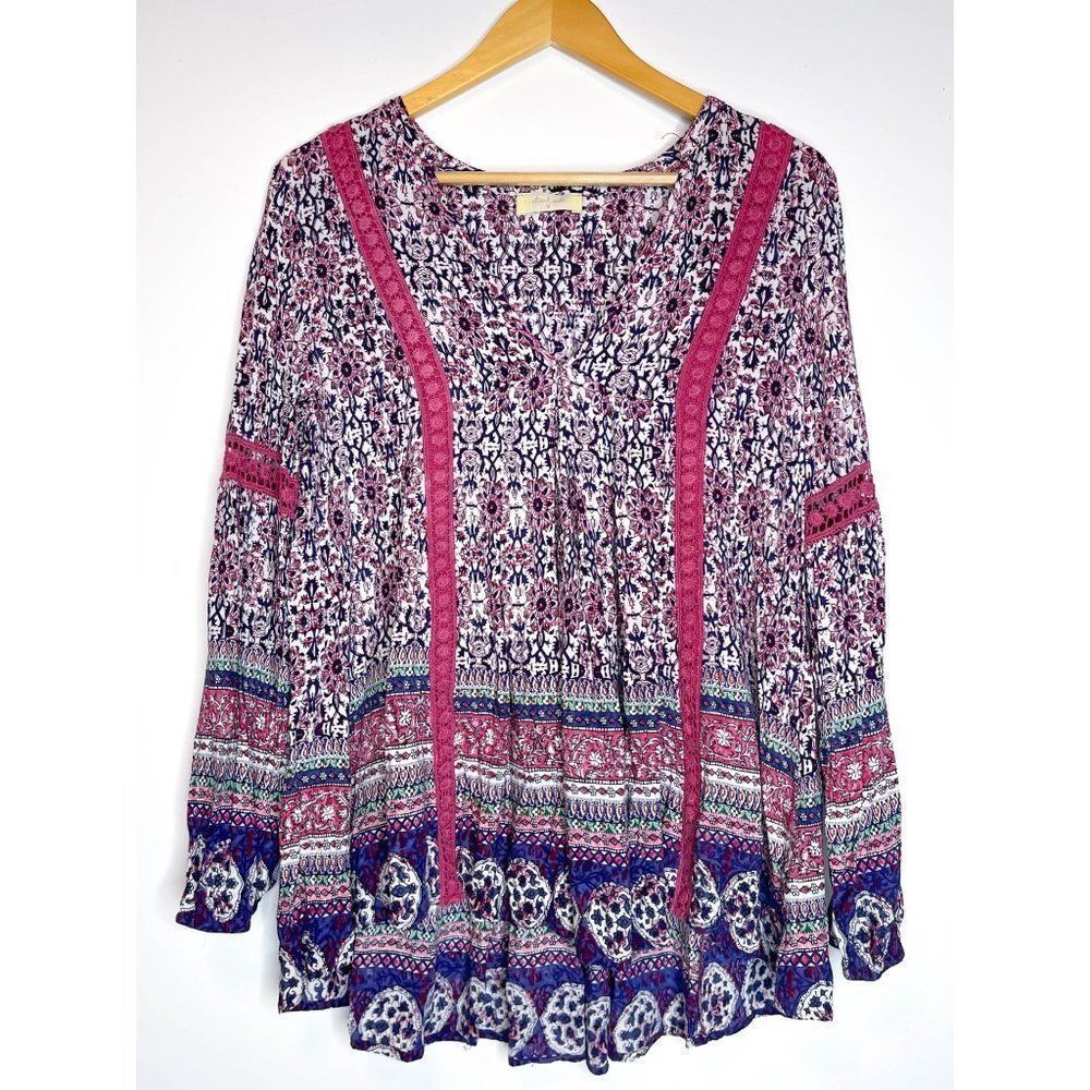 Altar'd State Boho Paisley Floral‎ Tunic M